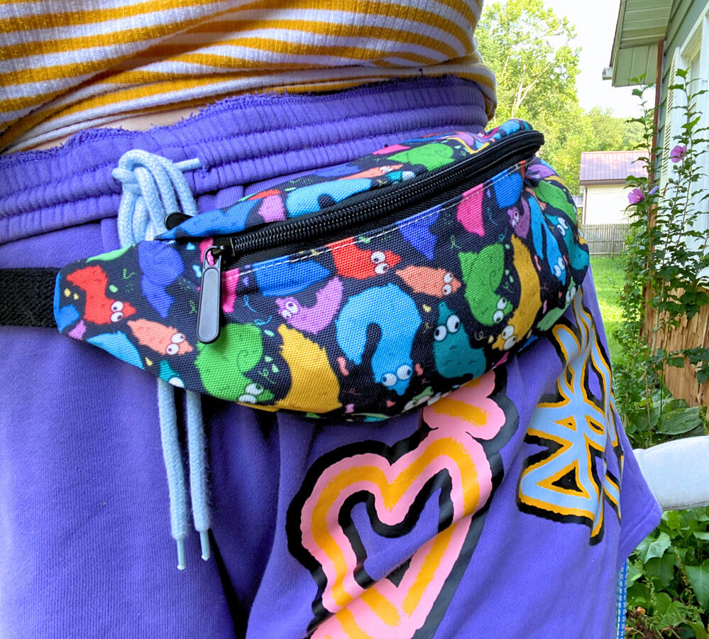 worm fanny pack