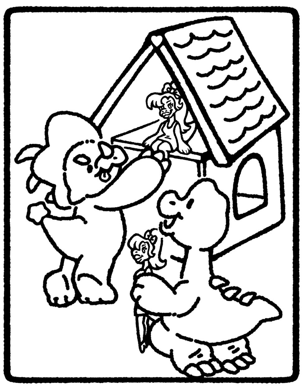 rawrcade™ coloring book: cade and confetti playing with dolls (malibu brontie)