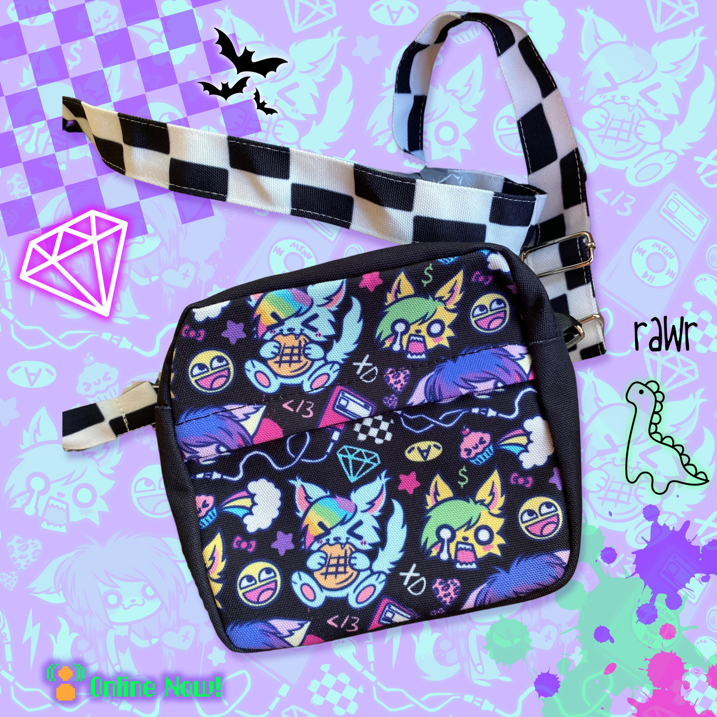 scene crossbody bag