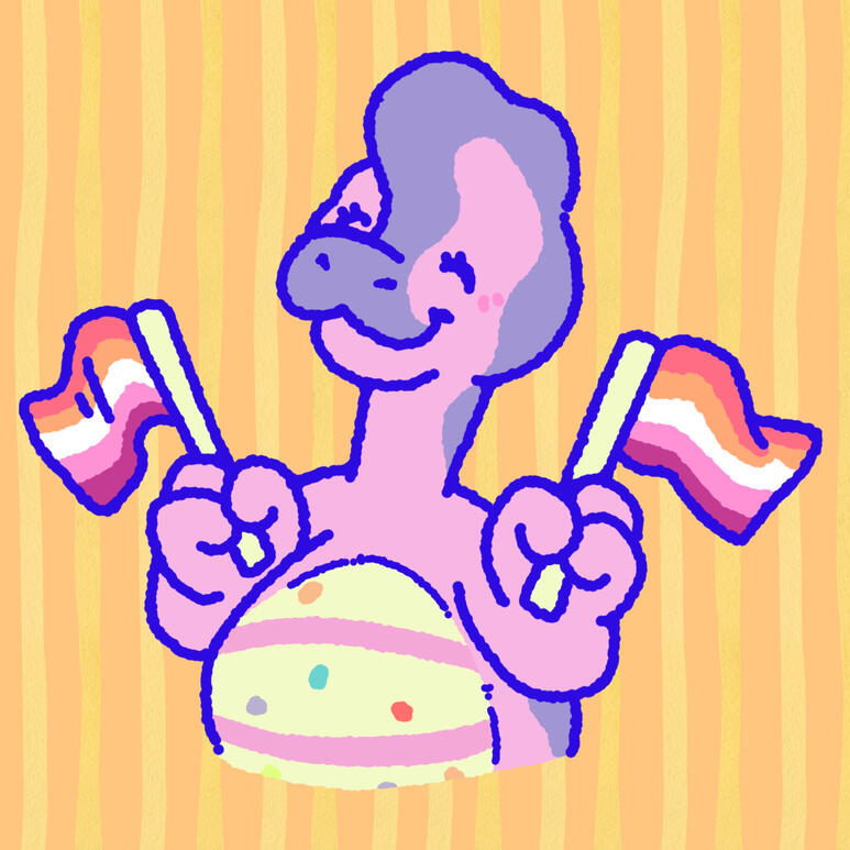 rawrcade™ pride: confetti lesbian flags